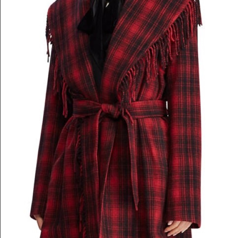 🎉Flash sale🎉only today Ralph Lauren coat Fringe wool blend - Picture 4 of 10